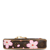 Louis Vuitton X Takashi Murakami Cherry Blossom Pochette Accessories Brown Monogram Gold Hardware - Thumbnail View 9