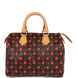 Vintage Louis Vuitton x Takashi Murkami Cheries Speedy 25 Brown and Red Cherry Monogram Gold Hardware - Thumbnail View 1