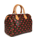 Vintage Louis Vuitton x Takashi Murkami Cheries Speedy 25 Brown and Red Cherry Monogram Gold Hardware - Thumbnail View 2