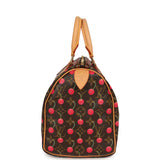 Vintage Louis Vuitton x Takashi Murkami Cheries Speedy 25 Brown and Red Cherry Monogram Gold Hardware - Thumbnail View 6