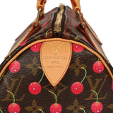 Vintage Louis Vuitton x Takashi Murkami Cheries Speedy 25 Brown and Red Cherry Monogram Gold Hardware - Thumbnail View 8