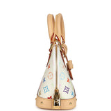 Louis Vuitton X Takashi Murakami Alma NM BB White Multicolored Monogram Gold Hardware - Thumbnail View 3