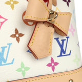 Louis Vuitton X Takashi Murakami Alma NM BB White Multicolored Monogram Gold Hardware - Thumbnail View 8