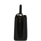 Pre-owned Louis Vuitton X Takashi Murakami Capucines MM Black Taurillon, Multicolored Monogram Gold Hardware - Thumbnail View 3