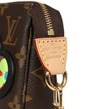 Louis Vuitton X Takashi Murakami Panda Pochette Accessories Brown Monogram Gold Hardware - Thumbnail View 9