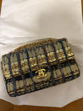 SOURCED - Chanel Mini Classic Rectangular Flap Bag Gold Multicolor Tweed Gold Hardware - Thumbnail View 1