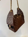 Chanel Small 25 Hobo Bag Dark Brown Grained Calfskin - Thumbnail View 1