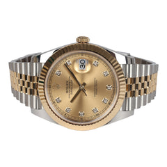 Rolex Oyster Perpetual Datejust 41 Watch Oystersteel/Yellow Gold Hardware & Diamonds