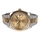 Rolex Oyster Perpetual Datejust 41 Watch Oystersteel/Yellow Gold Hardware & Diamonds