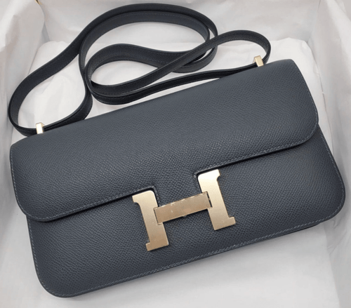 Hermes Constance Elan Gris Misty Epsom Permabrass Hardware
