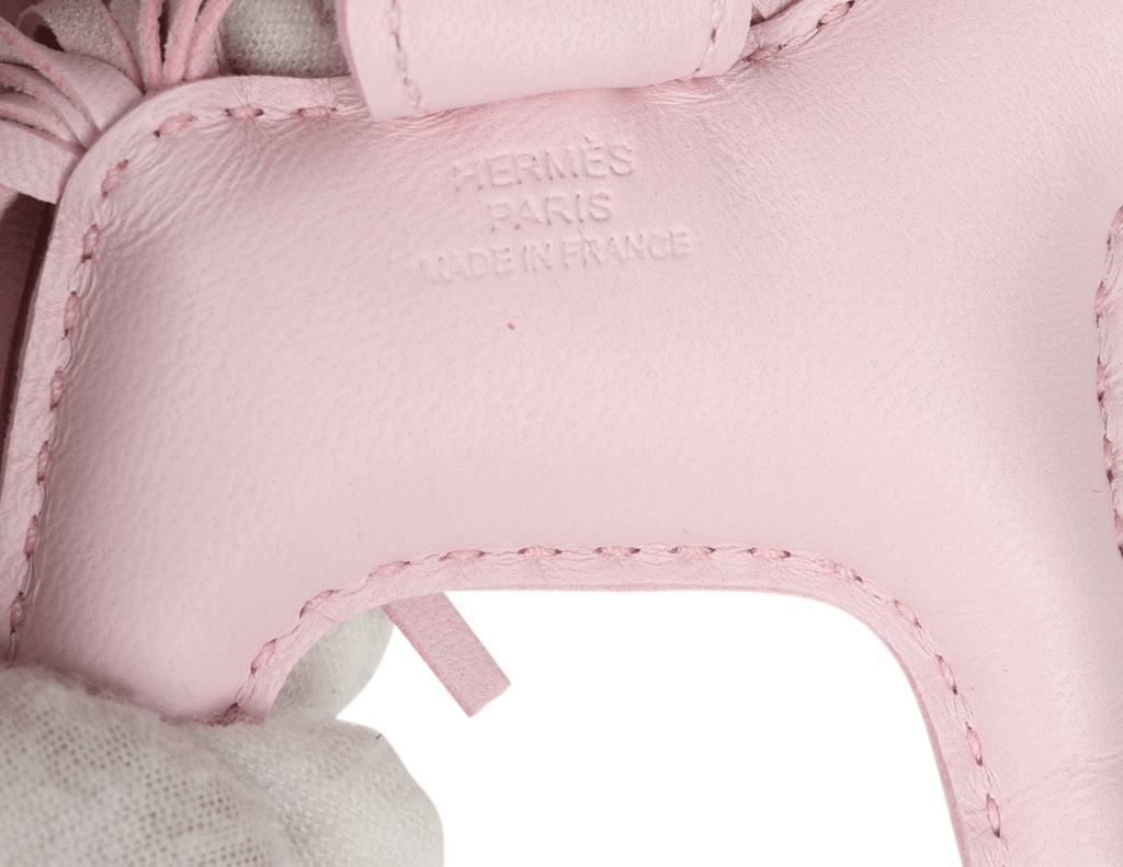 Hermes Rodeo Bag Charm PM Rose Darling Milo Lambskin Hermes Rodeo Bag Charm PM Rose Darling Milo Lambskin