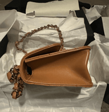 Sourced: Chanel Mini Flap Bag Camel Shiny Lambskin Light Gold Hardware - Thumbnail View 4