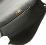 Pre-owned Hermes Special Order (HSS) Kelly Pochette Black Epsom Gold Hardware
