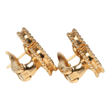 Pre-owned Van Cleef & Arpels Vintage Alhambra Motif Earrings Carnelian 18K Yellow Gold - Thumbnail View 5