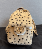 Chanel Mini 25 Hobo Bag "Cheetah Print" Pony Hair Gold Hardware - Thumbnail View 5