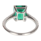 Pre-owned Tiffany Novo 2.91 Carat Emerald Engagement Ring