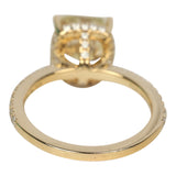Pre-owned Tiffany True Engagement Ring Fancy Yellow Diamond 18K Yellow Gold - Thumbnail View 3