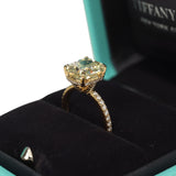 Pre-owned Tiffany True Engagement Ring Fancy Yellow Diamond 18K Yellow Gold - Thumbnail View 7