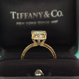 Pre-owned Tiffany True Engagement Ring Fancy Yellow Diamond 18K Yellow Gold - Thumbnail View 8