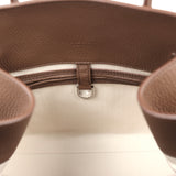 The Row Soft Margaux 12 Bag Dark Olive Calfskin Silver Hardware