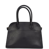 The Row Soft Margaux 10 Bag Black Calfskin Gold Hardware