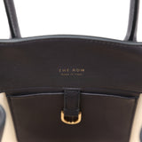 The Row Soft Margaux 10 Bag Black Calfskin Gold Hardware