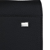 The Row Soft Margaux 15 Bag Black Calfskin Silver Hardware