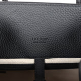 The Row Soft Margaux 12 Bag Black Calfskin Silver Hardware