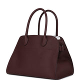 The Row Soft Margaux 10 Bag Jam Calfskin Silver Hardware