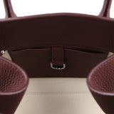 The Row Soft Margaux 10 Bag Jam Calfskin Silver Hardware