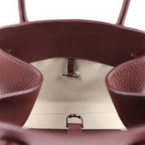 The Row Soft Margaux 10 Bag Jam Calfskin Silver Hardware