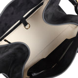 The Row Soft Margaux 15 Bag Black Suede Gold Hardware