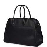 The Row Soft Margaux 15 Bag Black Saddle Gold Hardware