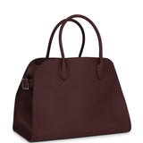 The Row Soft Margaux 12 Bag Jam Calfskin Silver Hardware