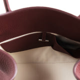 The Row Soft Margaux 12 Bag Jam Calfskin Silver Hardware