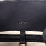 The Row Soft Margaux 15 Bag Black Saddle Gold Hardware