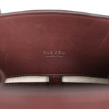 The Row Soft Margaux 12 Bag Dark Brown Saddle Leather Silver Hardware