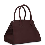 The Row Soft Margaux 10 Bag Jam Grained Calfskin Silver Hardware