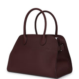 The Row Soft Margaux 10 Bag Jam Grained Calfskin Silver Hardware