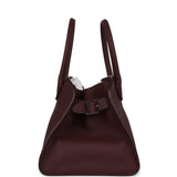 The Row Soft Margaux 10 Bag Jam Grained Calfskin Silver Hardware