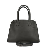 The Row Soft Margaux 10 Bag Koala Grey Saddle Leather Silver Hardware