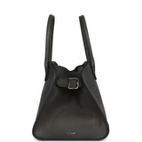 The Row Soft Margaux 10 Bag Koala Grey Saddle Leather Silver Hardware