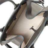 The Row Soft Margaux 10 Bag Koala Grey Saddle Leather Silver Hardware