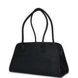 The Row Shoulder Margaux 12 Bag Black Calfskin Silver Hardware