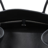 The Row Shoulder Margaux 12 Bag Black Calfskin Silver Hardware