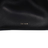 The Row Soft Margaux 10 Bag Black Saddle Leather Gold Hardware