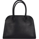 The Row Soft Margaux 10 Bag Black Saddle Leather Gold Hardware