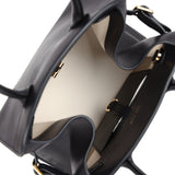 The Row Soft Margaux 10 Bag Black Saddle Leather Gold Hardware