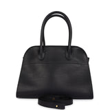 The Row Soft Margaux 10 Bag Black Saddle Leather Gold Hardware