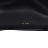 The Row Soft Margaux 10 Bag Black Saddle Leather Gold Hardware